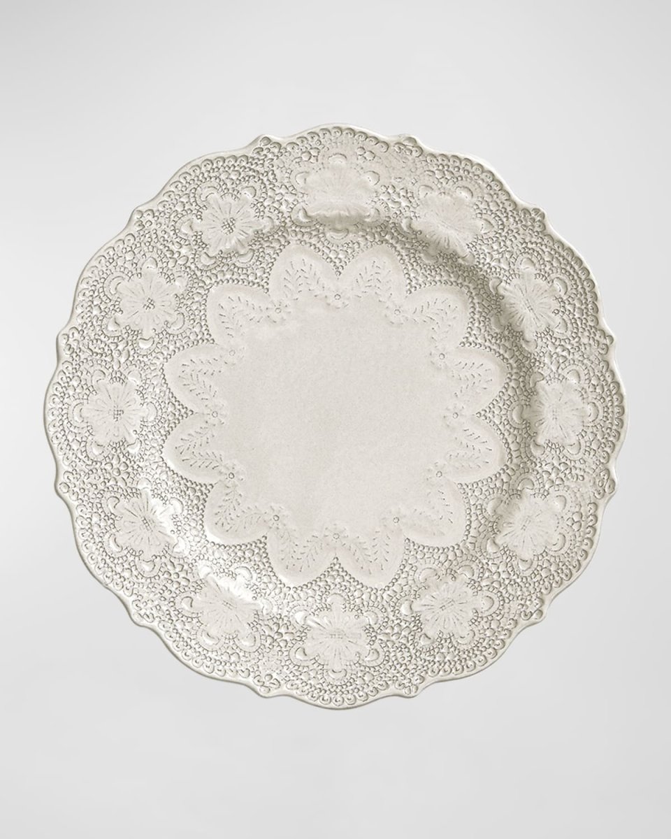 Merletto Antiqued Dinner Plate