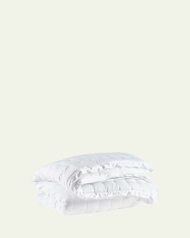 Puff Tencel King Quilt, White