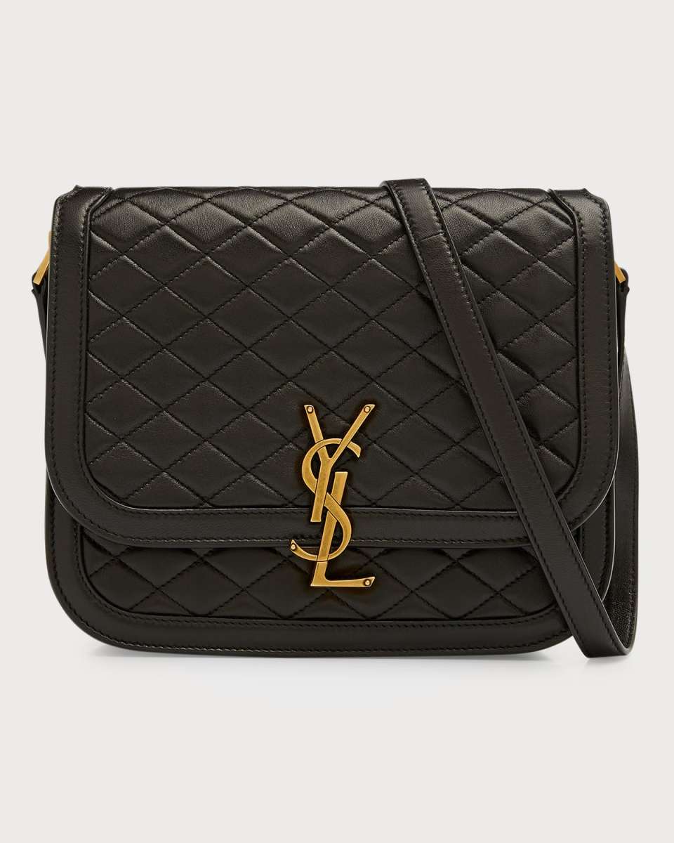 Solferino Medium YSL Crossbody Bag in Quilted Smooth Leather