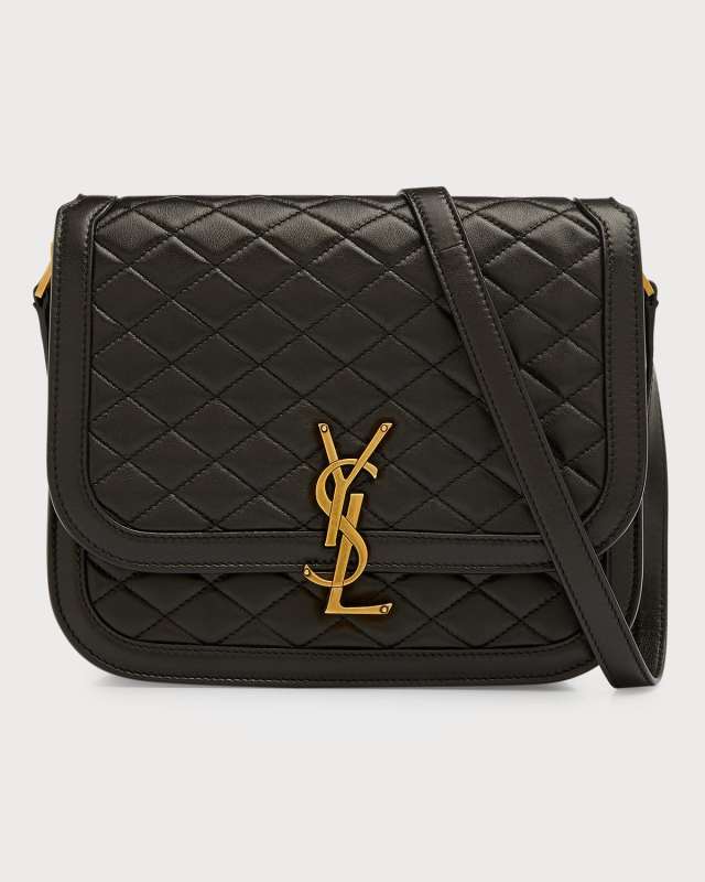 Solferino Medium YSL Crossbody Bag in Quilted Smooth Leather