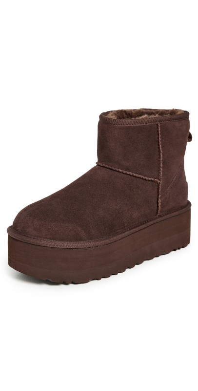 UGG Classic Mini Platform Boots Burnt Cedar