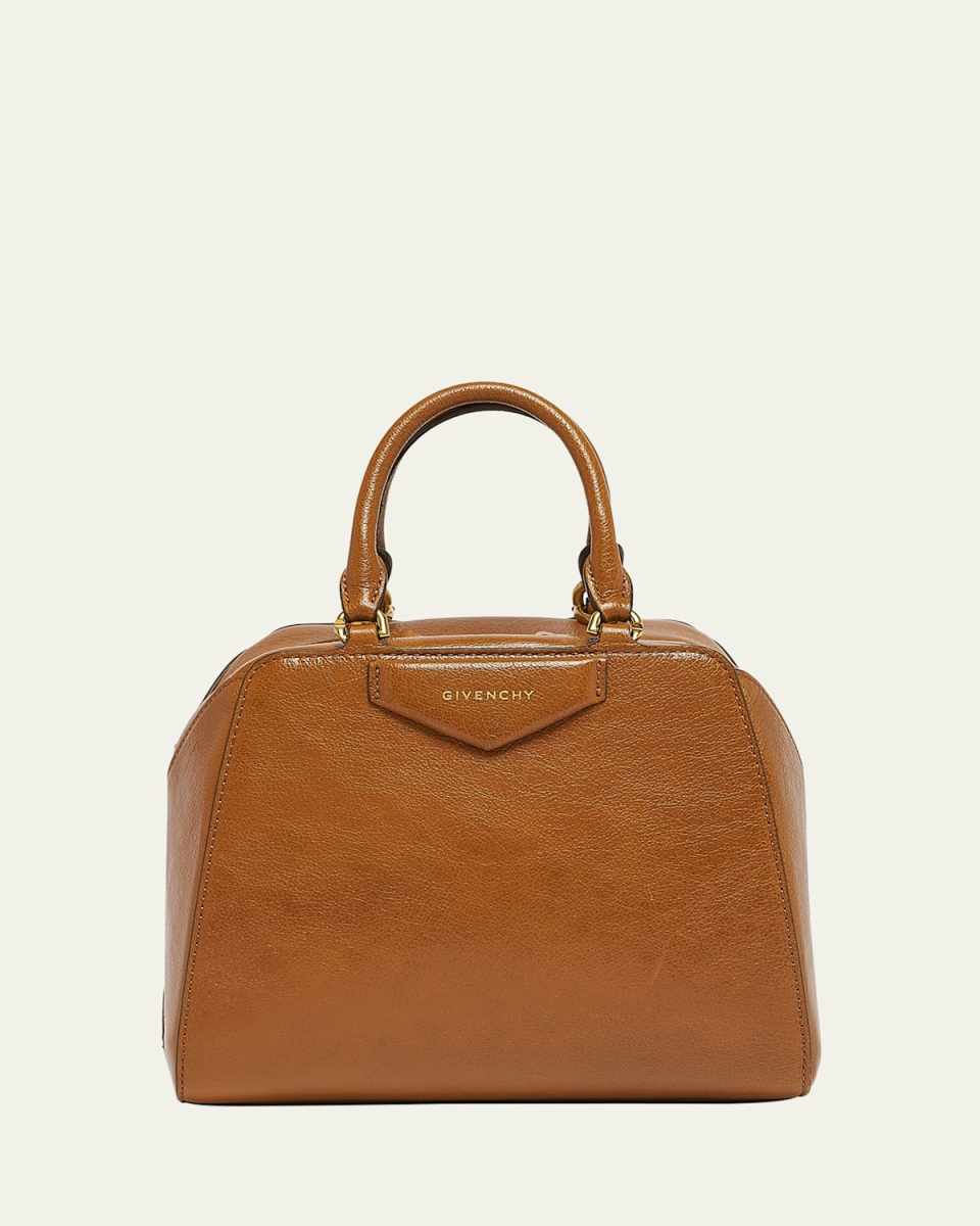 Antigona Top-Handle Bag in Shiny Tumbled Leather