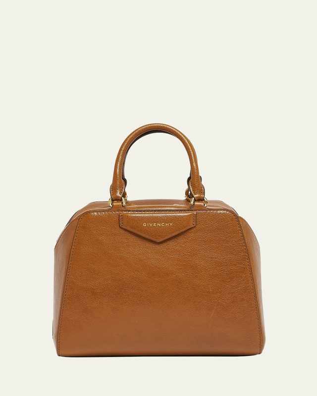 Antigona Top-Handle Bag in Shiny Tumbled Leather