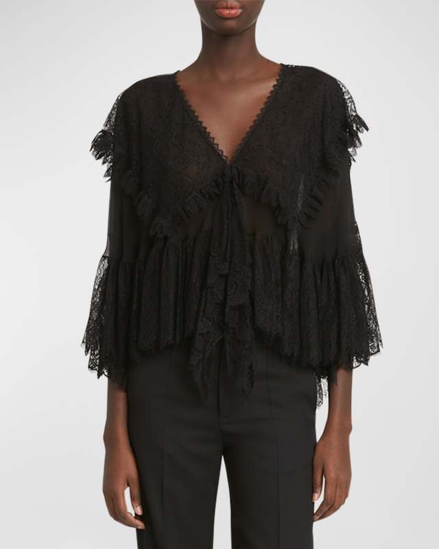 Floral Lace Mix Blouse