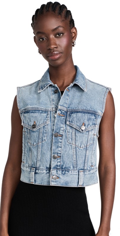 Khaite Lizzo Denim Vest Bryce