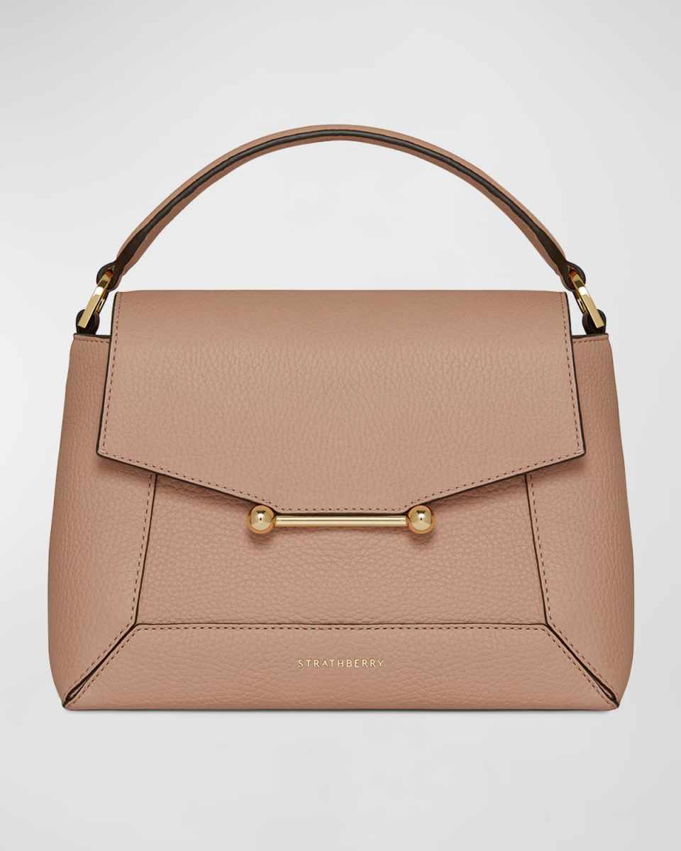 Mosaic Calf Leather Top-Handle Bag