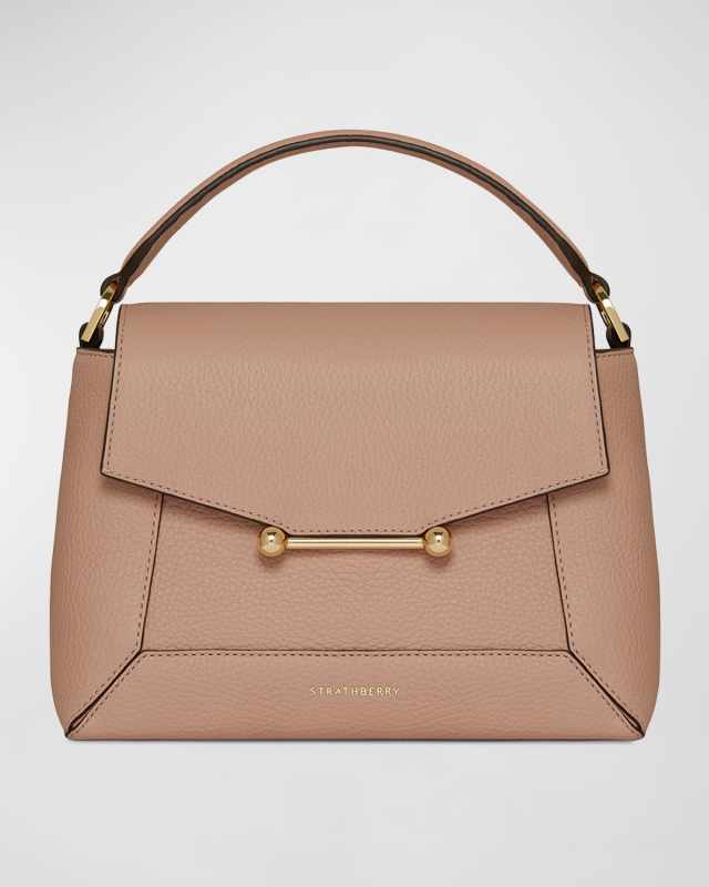 Mosaic Calf Leather Top-Handle Bag