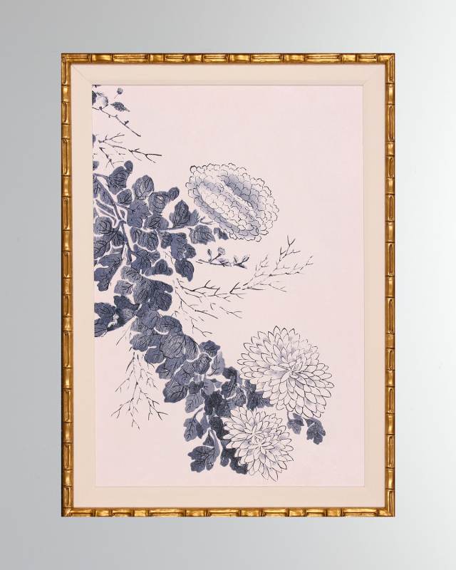 "Ink Wash Chrysanthemum" Wall Art