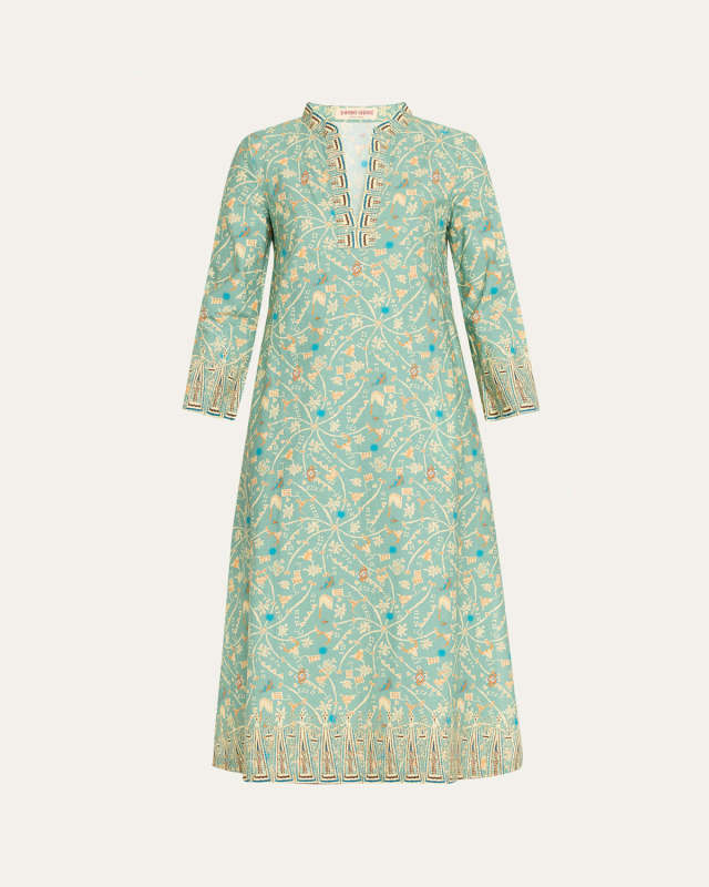 Giada Long Girandole Printed Caftan