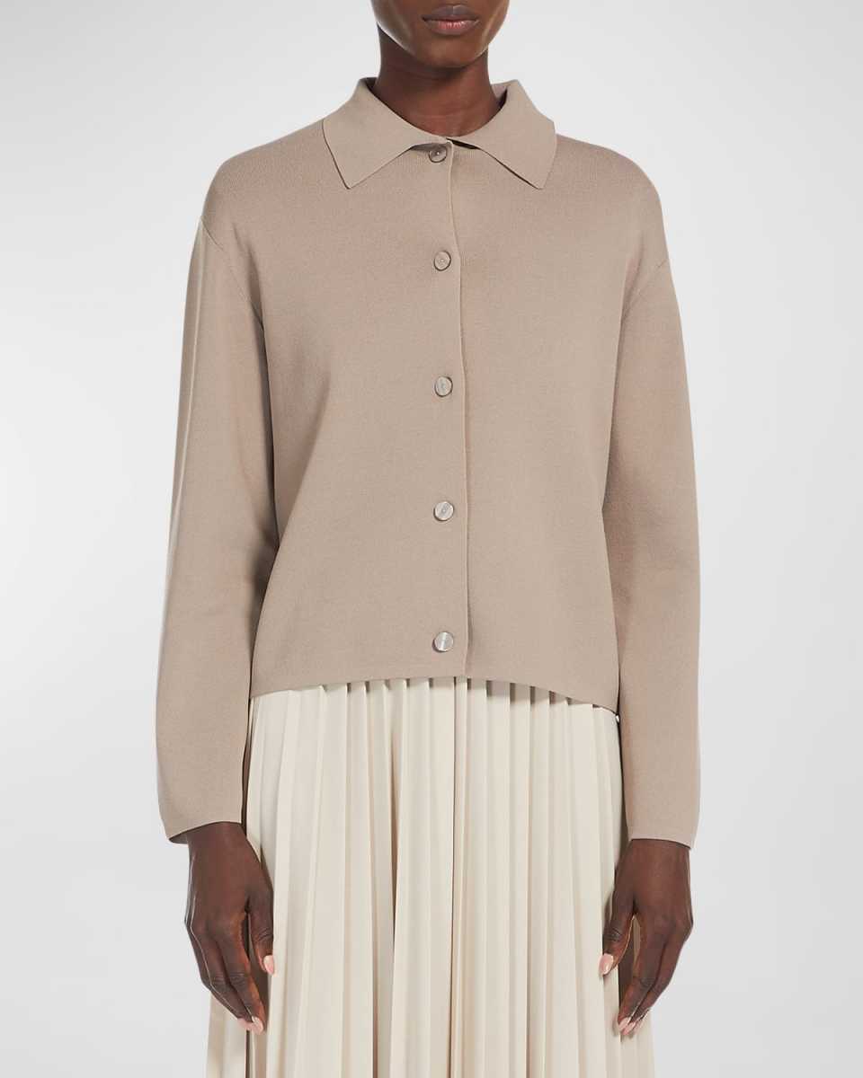 Kiota Button-Down Viscose Knit Jacket