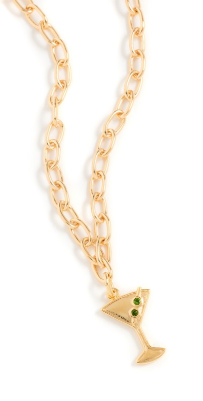 HART Martini Necklace on Chunky Chain Gold