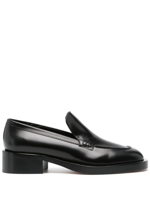 leather loafers