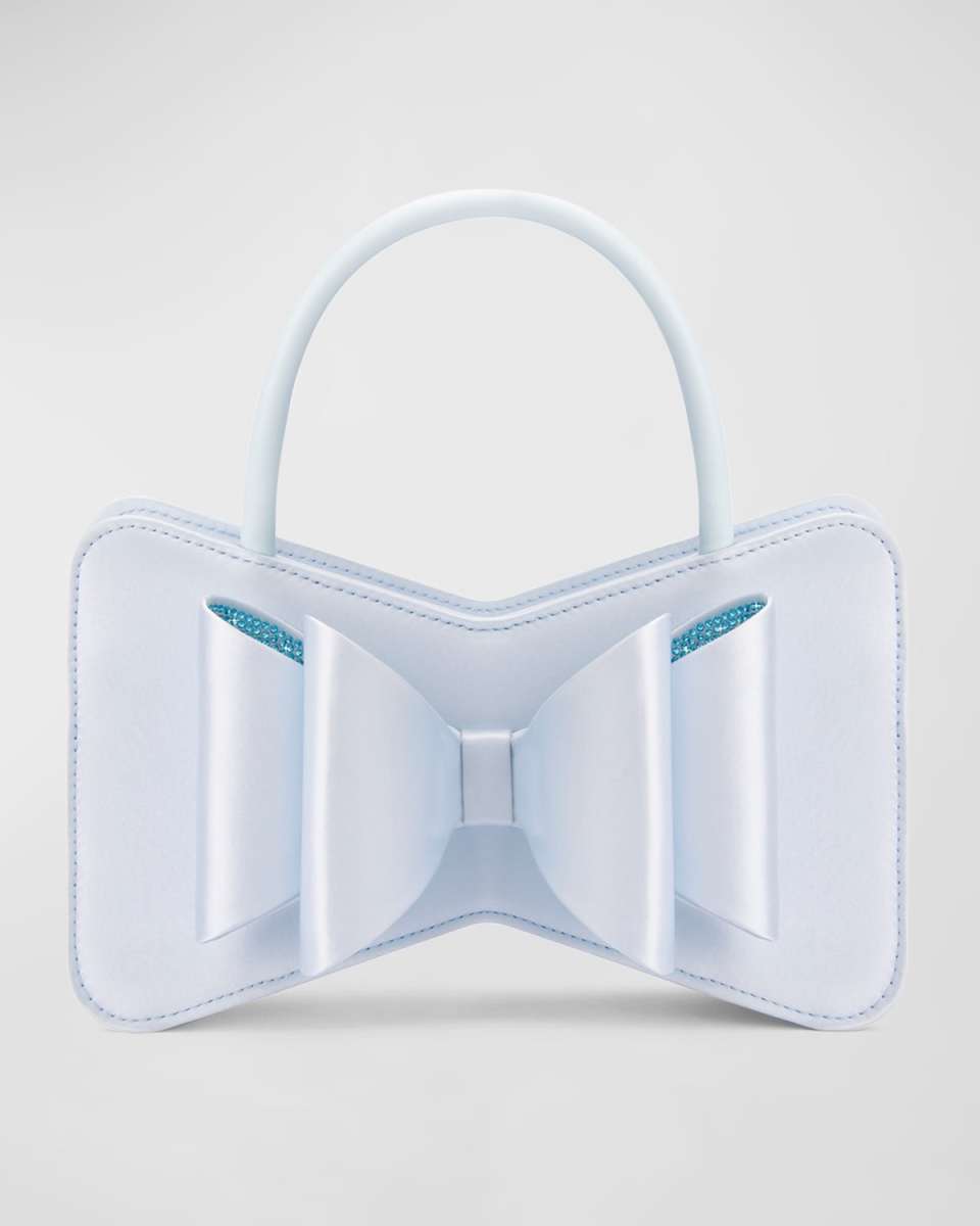 Le Cadeau Medium Bow Satin Top-Handle Bag