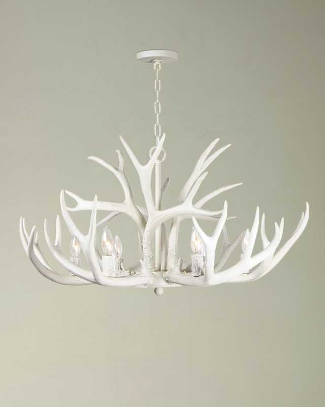Antler Chandelier (White)