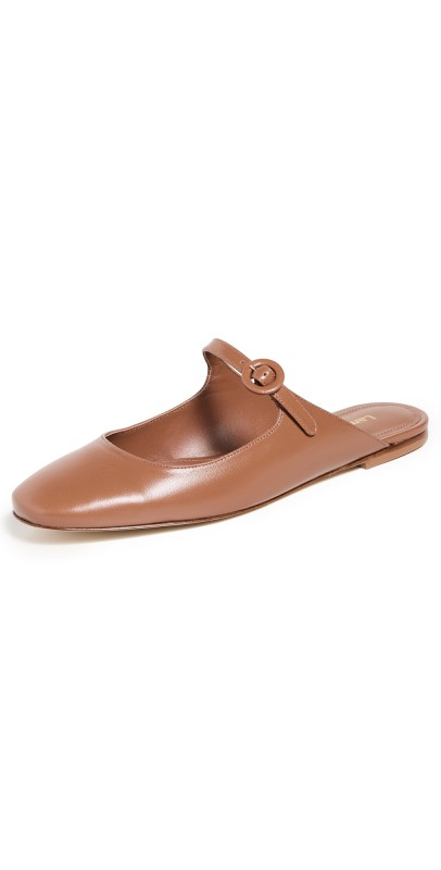 Larroudé Blair Mules Caramel