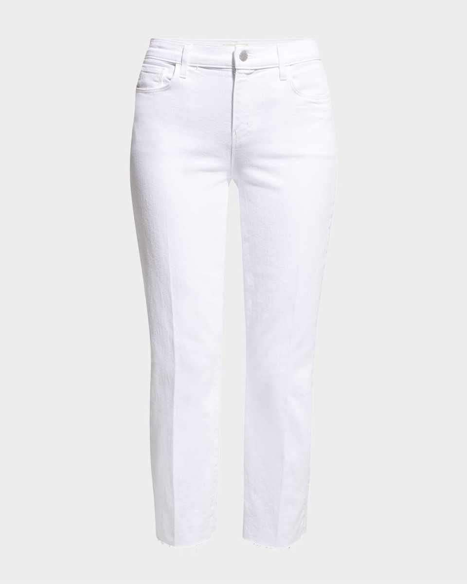 Sada Slim Straight-Leg Cropped Jeans
