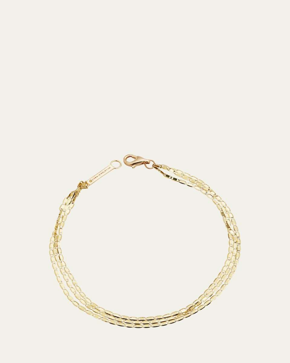 14k Malibu 3-Strand Bracelet