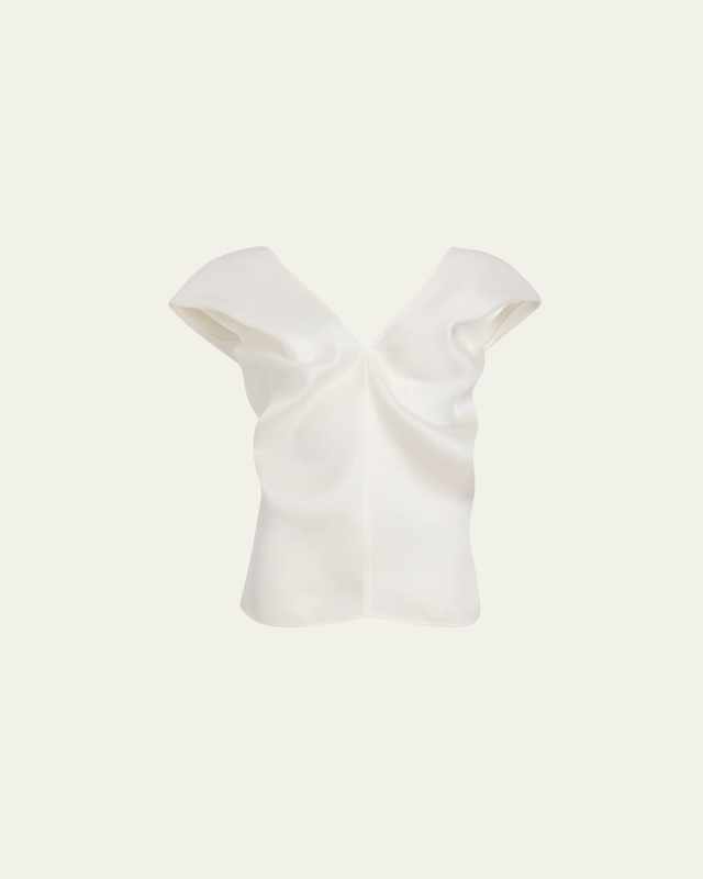 Ami Slouched Silk Top