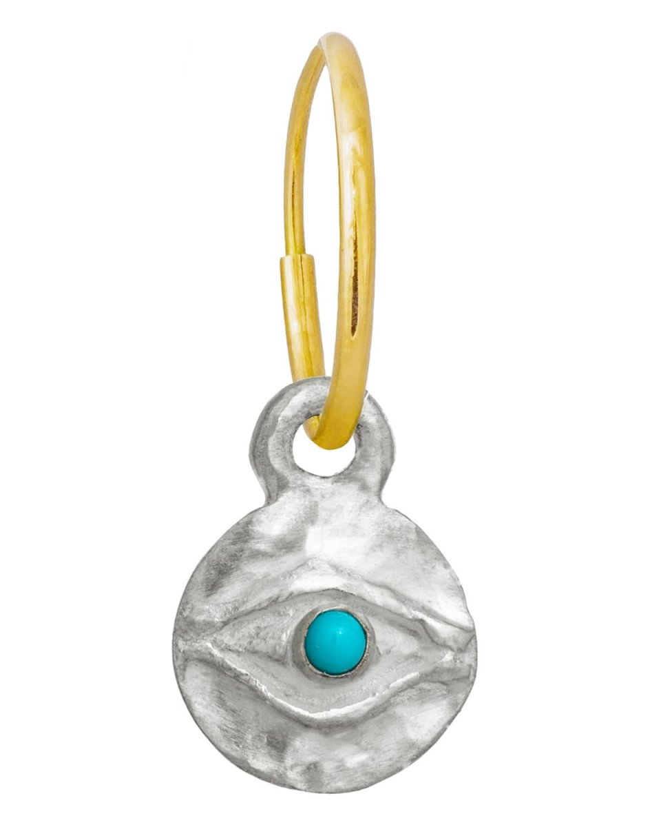 Tiny Horus Turquoise Earring, Single