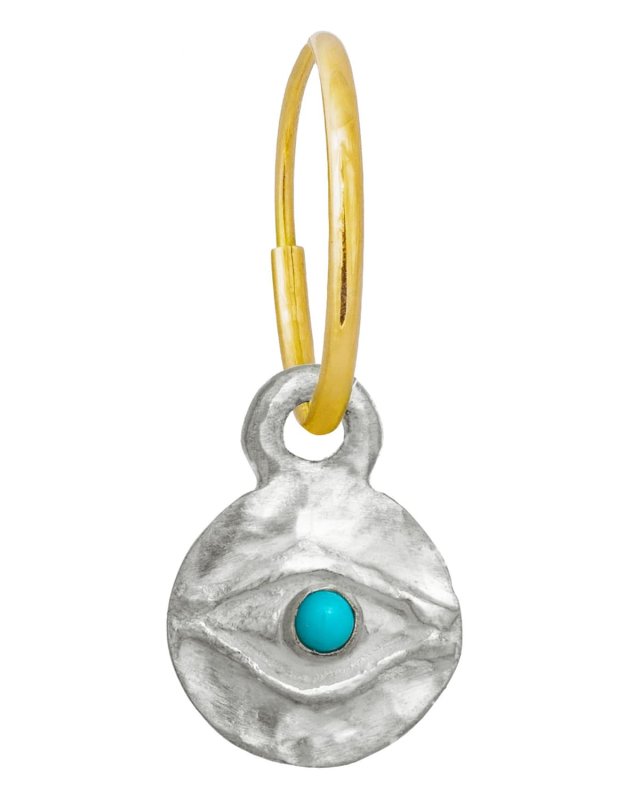 Tiny Horus Turquoise Earring, Single