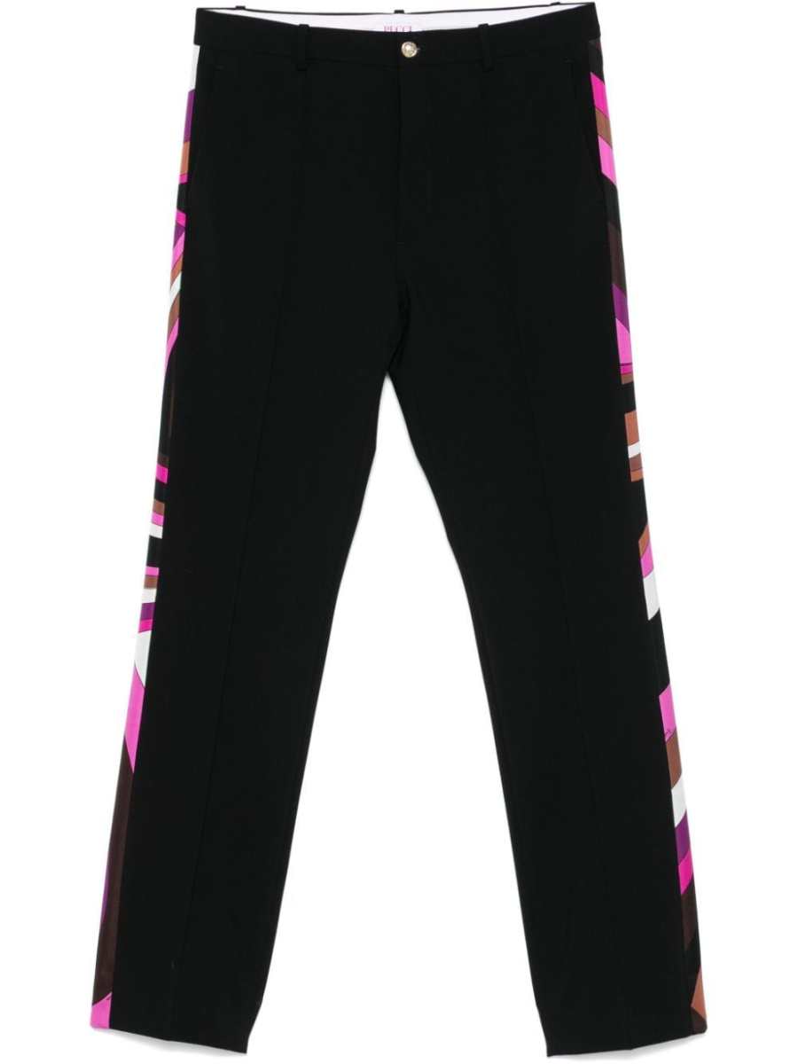 Iride-print trousers