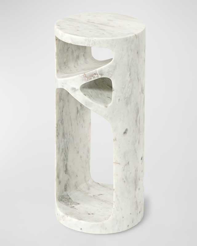Lena Marble Accent Table 18"