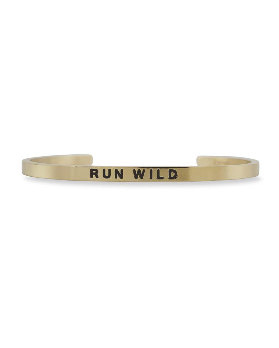 Girl's Run Wild Engraved Bangle Bracele