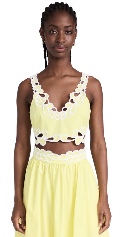 Cinq à Sept Bonnie Top Lime Kiss/White
