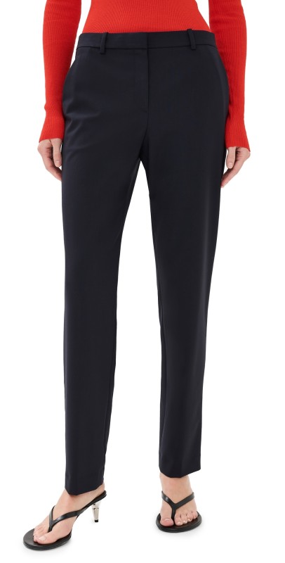 Theory Treeca Full Length Pants Deep Navy