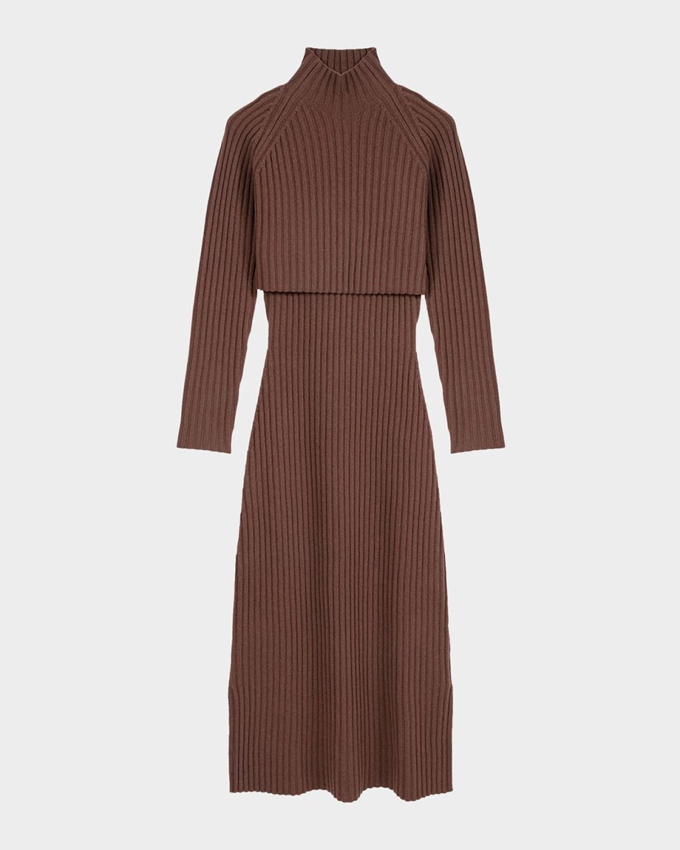 Rage Two-in-One Soft Rib Knit Dress