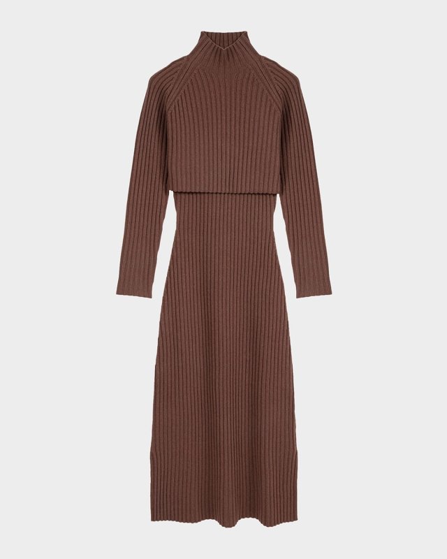 Rage Two-in-One Soft Rib Knit Dress