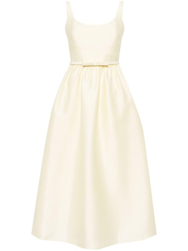 scoop-neck midi dress