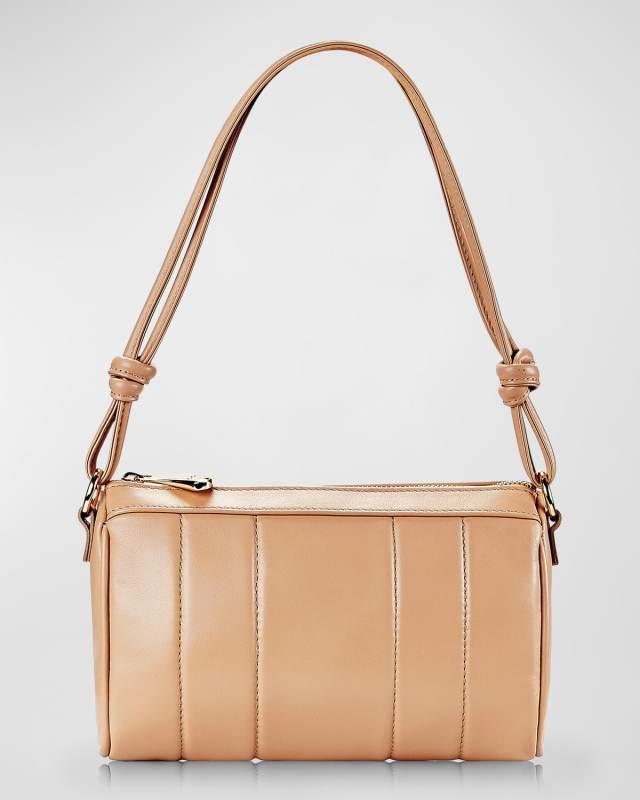Maggie Knot Woven Leather Shoulder Bag