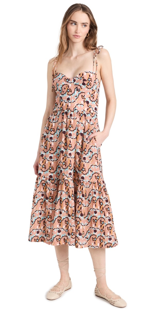 Atelier 17.56 Nawal Dress Brown Blue
