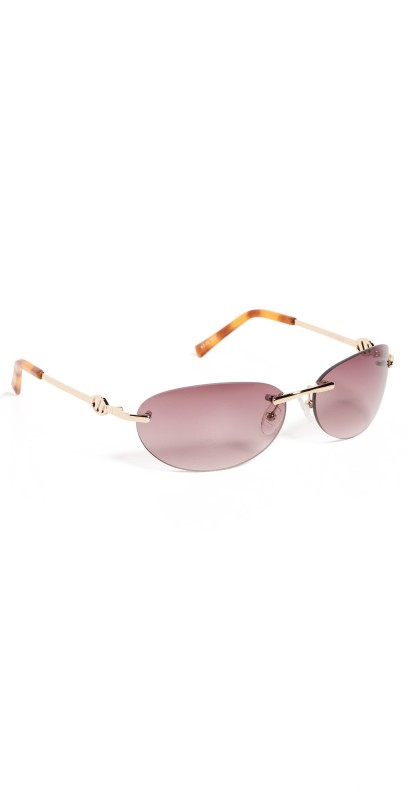 Le Specs Slinky Sunglasses Bright Gold