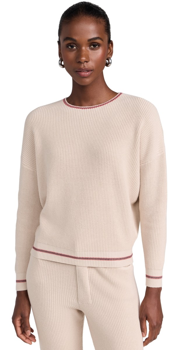 Still Here Knit Crew Neck Sweater Bone