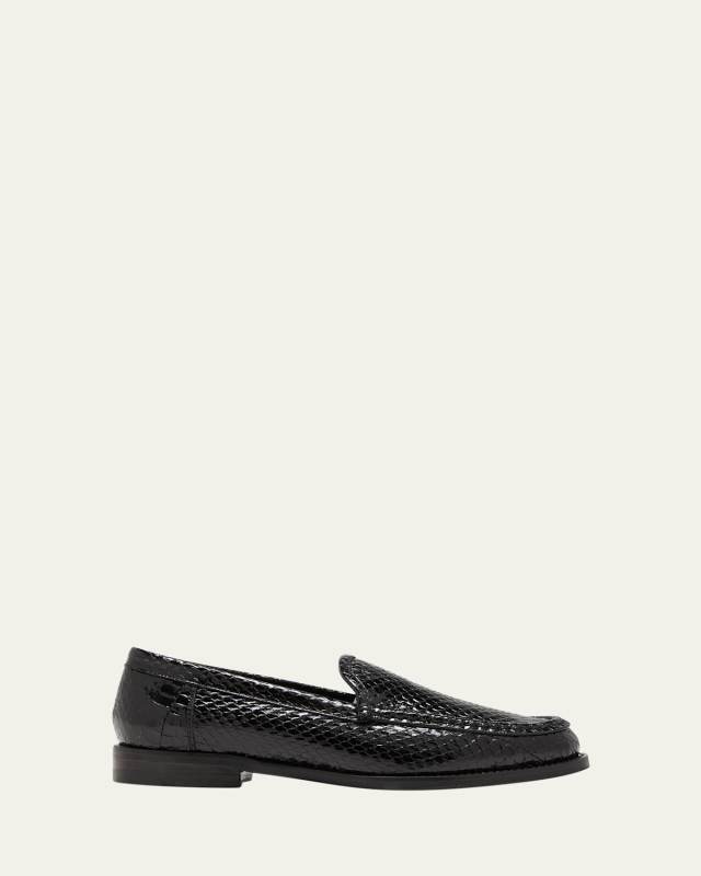 Dineguardo Snakeskin Easy Loafers