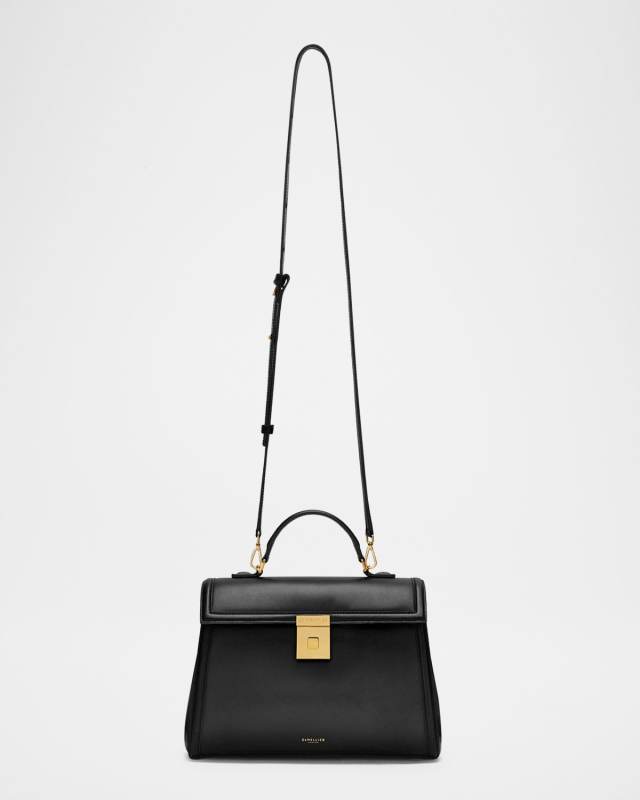 The Paris Midi Leather Top-Handle Bag