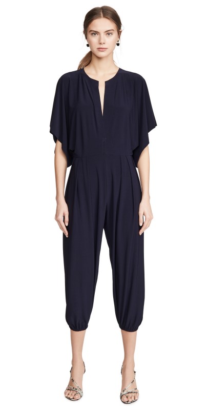 Norma Kamali Kamali Kulture Rectangle Jog Jumpsuit Midnight