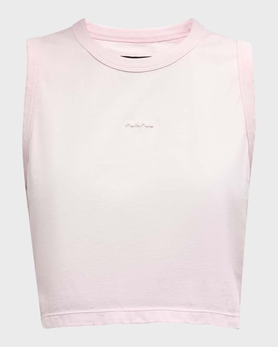 Logo Cropped Jersey Muscle T
