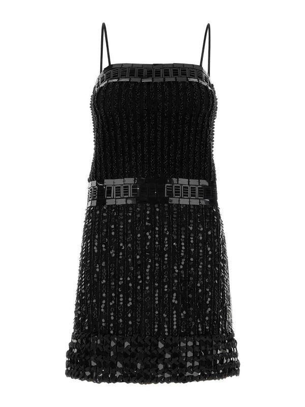 Alberta Ferretti Robe Au Genou - Noir