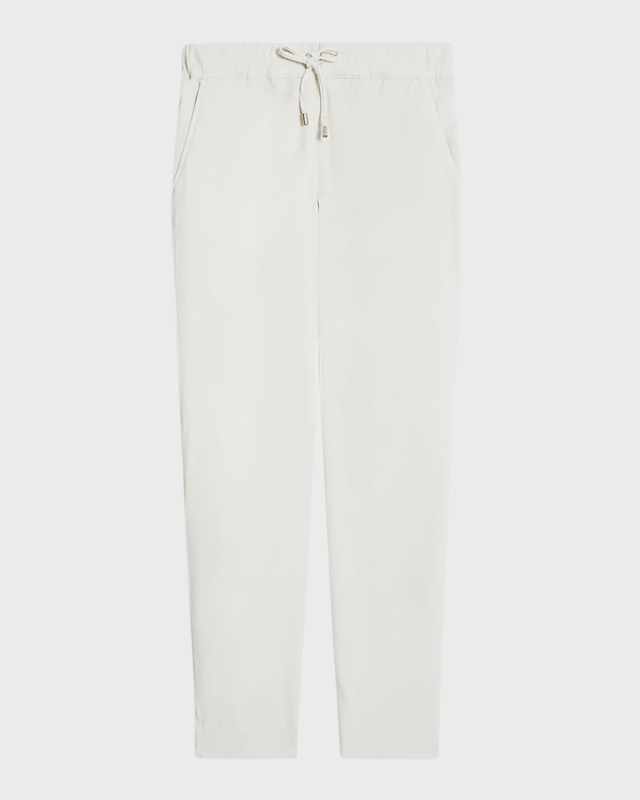 Terreno Cropped Stretch Cotton Joggers
