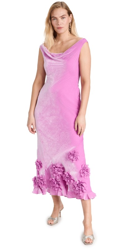 Saloni Asher Dress PEONY/PEONIES EMB