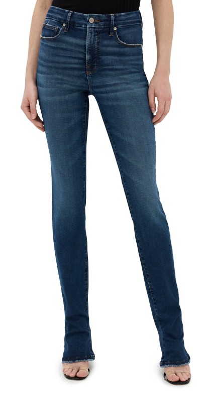 Good American Good Legs Micro Boot Cut Jeans Indigo635