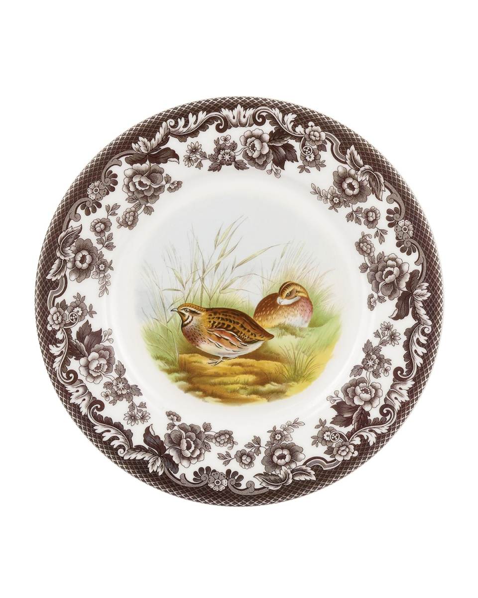 Woodland Quail Luncheon Plate