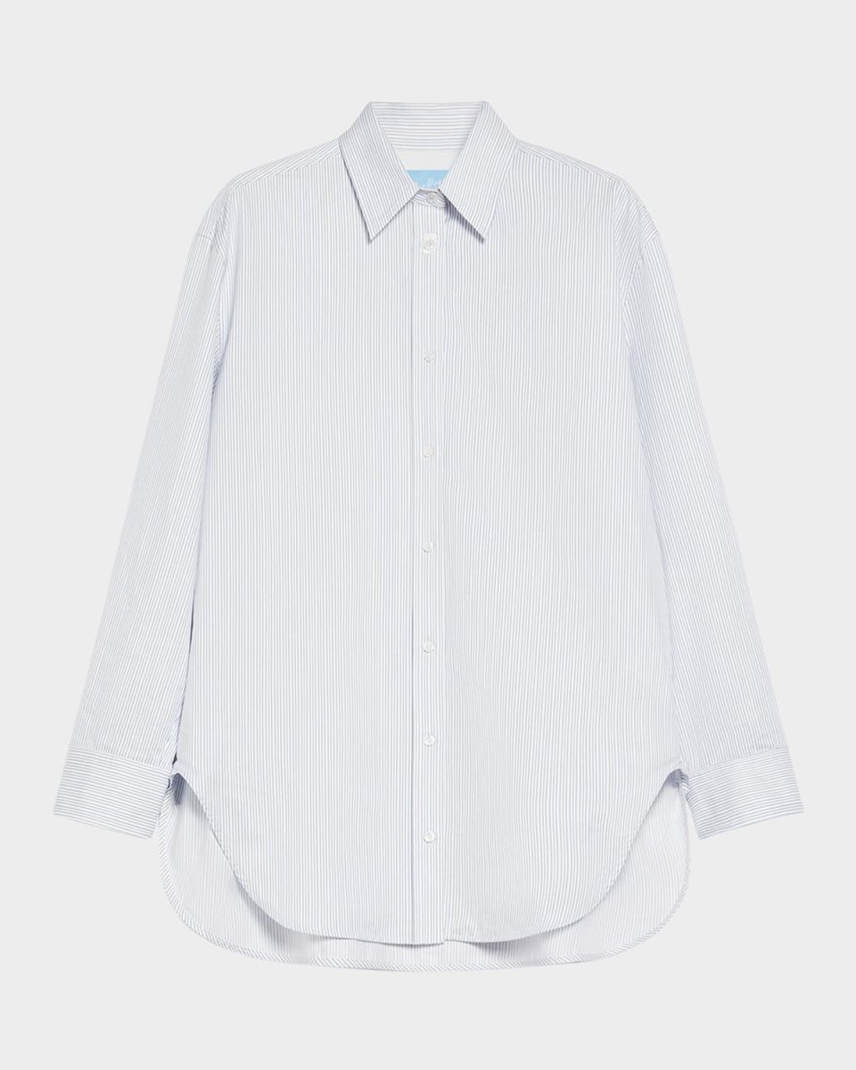 Mescal Stripe Button-Up Blouse