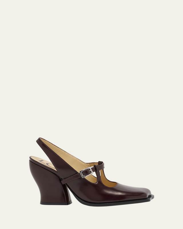 Onda Leather Mary Jane Slingback Pumps