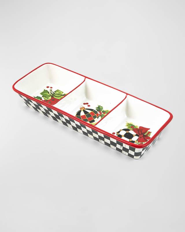 Deck The Halls Trio Dip Tray