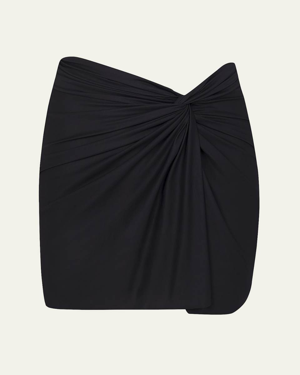 Karen Twist-Front Mini Skirt