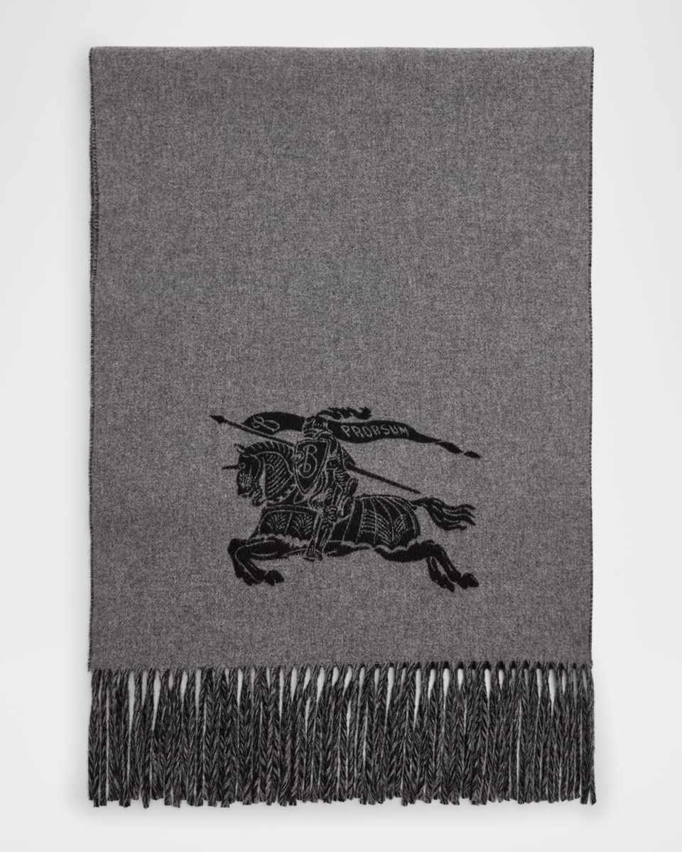 Men's Cashmere EKD Jacquard Scarf